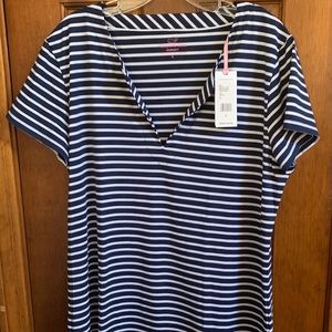 Vineyard Vines navy/white dress size large